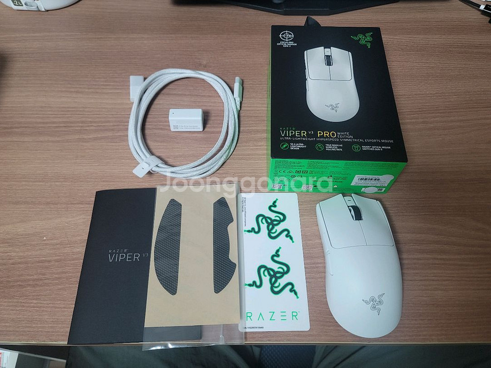 바이퍼 V3 PRO 화이트 바브삼 저소음 무소음--0