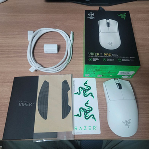 바이퍼 V3 PRO 화이트 바브삼 저소음 무소음