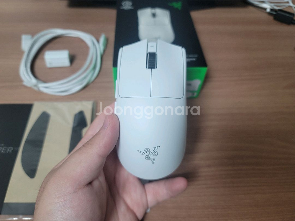 바이퍼 V3 PRO 화이트 바브삼 저소음 무소음--2