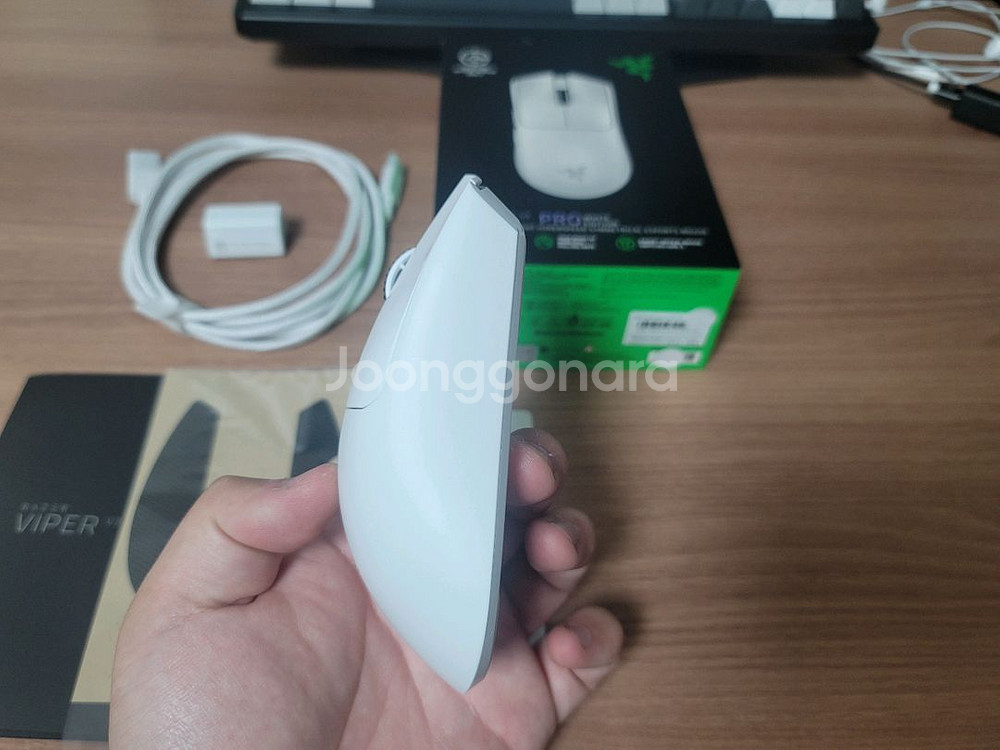 바이퍼 V3 PRO 화이트 바브삼 저소음 무소음--3