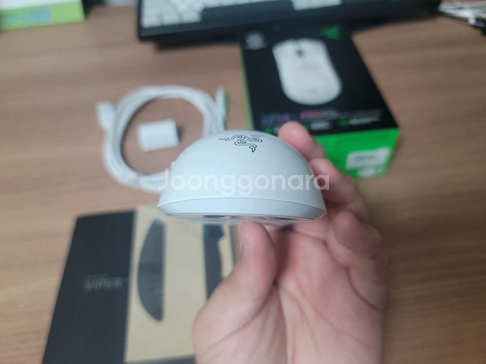 바이퍼 V3 PRO 화이트 바브삼 저소음 무소음--8