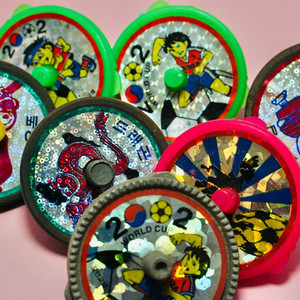 옛날 팽이 7개 돌팽이 철팽이 1개 플라스틱 팽이 6개