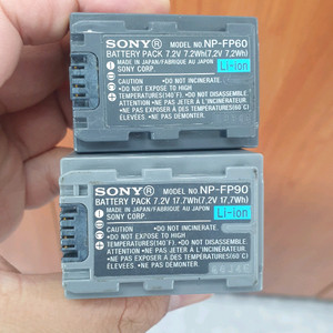 소니 NP-FP60 NP-FP90 배터리 세트