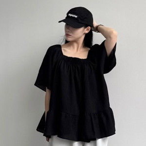 (새상품) 모네 블랙 블라우스