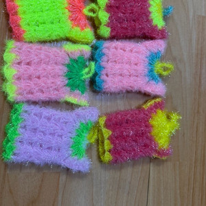 수세매 행주 눈꽃손뜨개