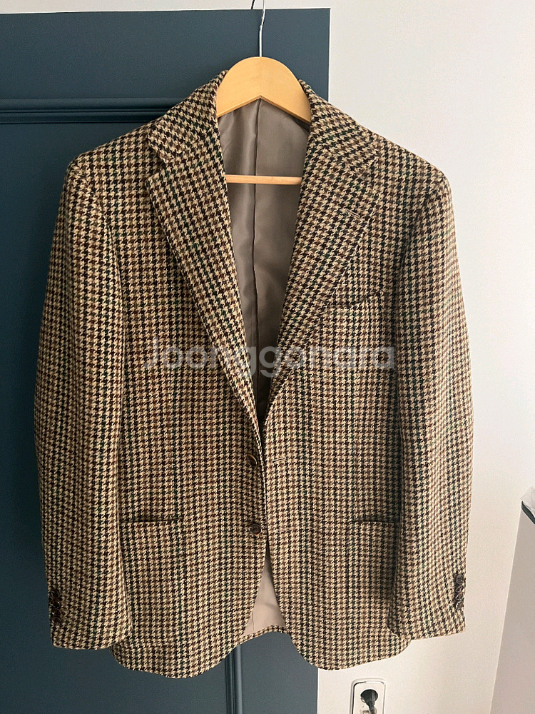 라마르쉐 링자켓 아브라함문 건클럽 그린 체크 트위드자켓(50)--0