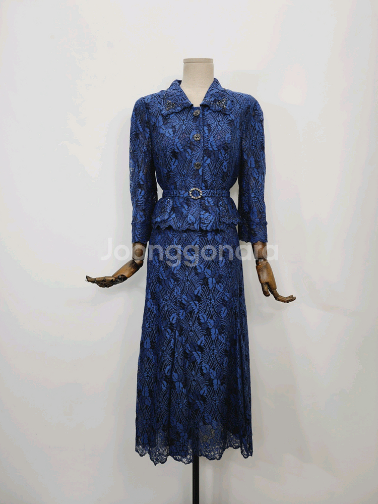 미샤 레이스 셋업세트 66사이즈 보관만한 새상품--0