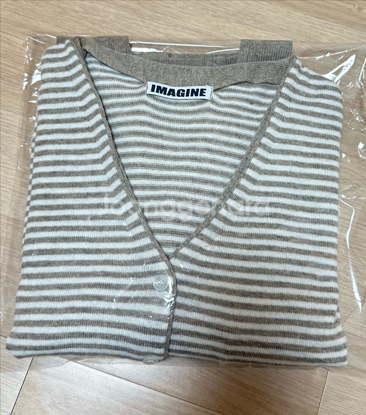 새상품 내수니트 이매진니트가디건 울가디건 울니트 단가라--7