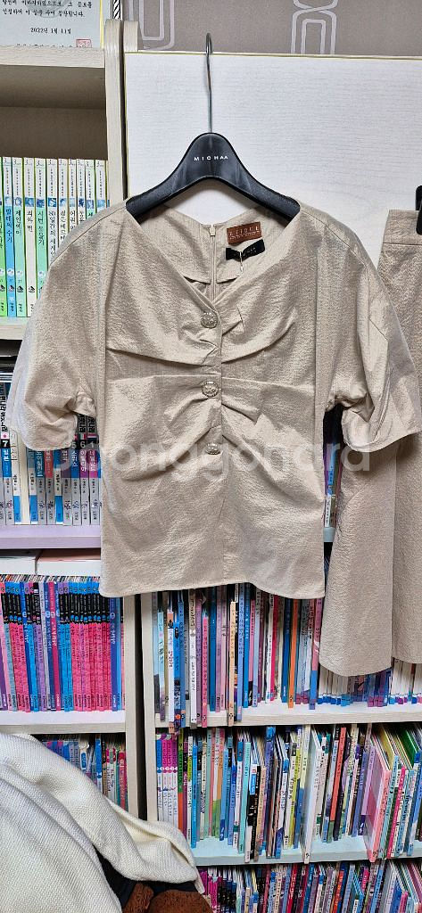 미샤 블라우스 미샤스커트 세트66사이즈 미샤 셋업세트 66사이즈--2