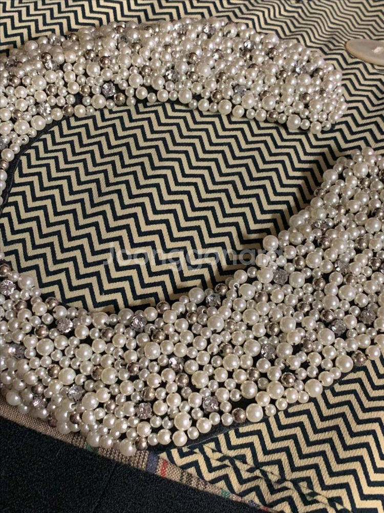 진주 큐빅 넥카라--1