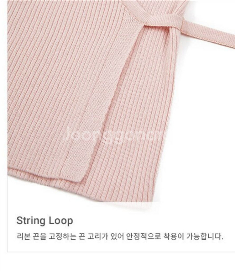 RAIVE 레이브 브이넥 랩 니트--4