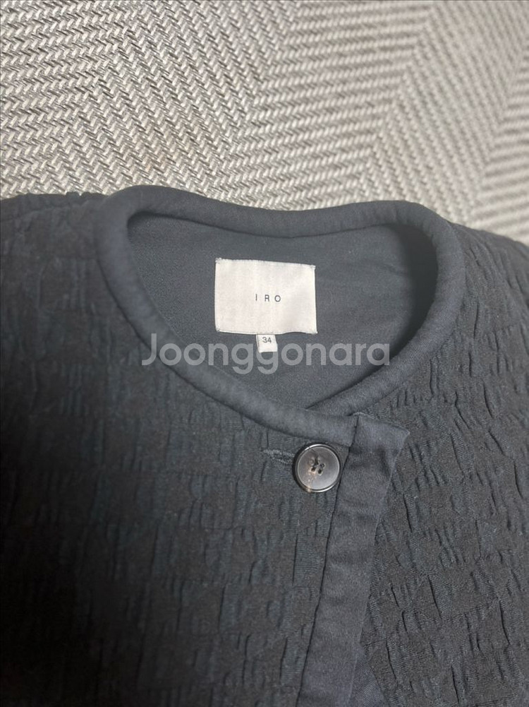 IRO 이로 블랙 크롭 자켓 정품--2