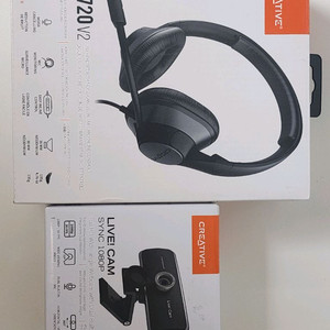 라이브캠 싱크 1080P + HS-720i 웹캠 팝니다