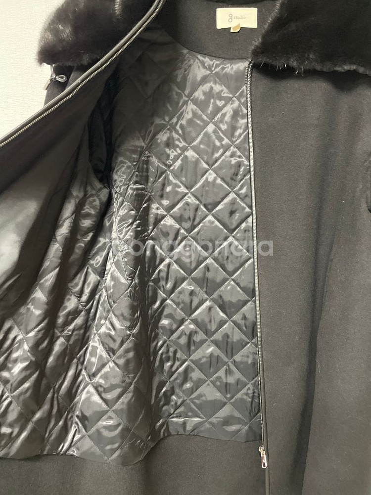 지스튜디오 사가밍크 캐시미어 울코트--2