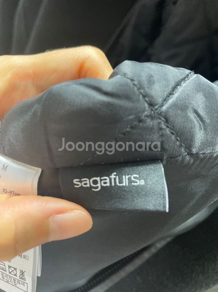 지스튜디오 사가밍크 캐시미어 울코트--6