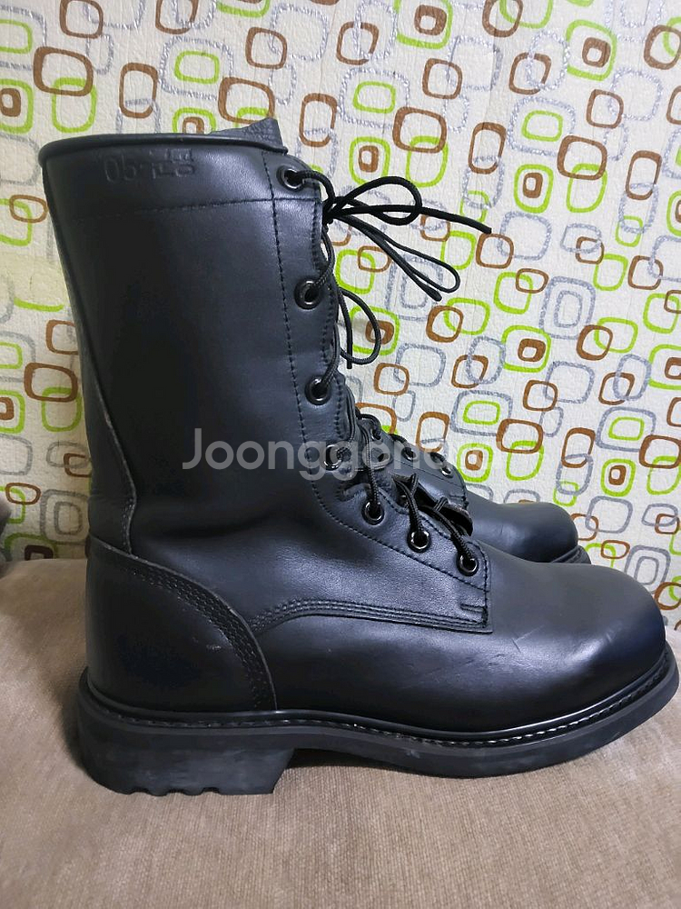 군용 봉합식 전투화 275EE사이즈 신품 블랙--1