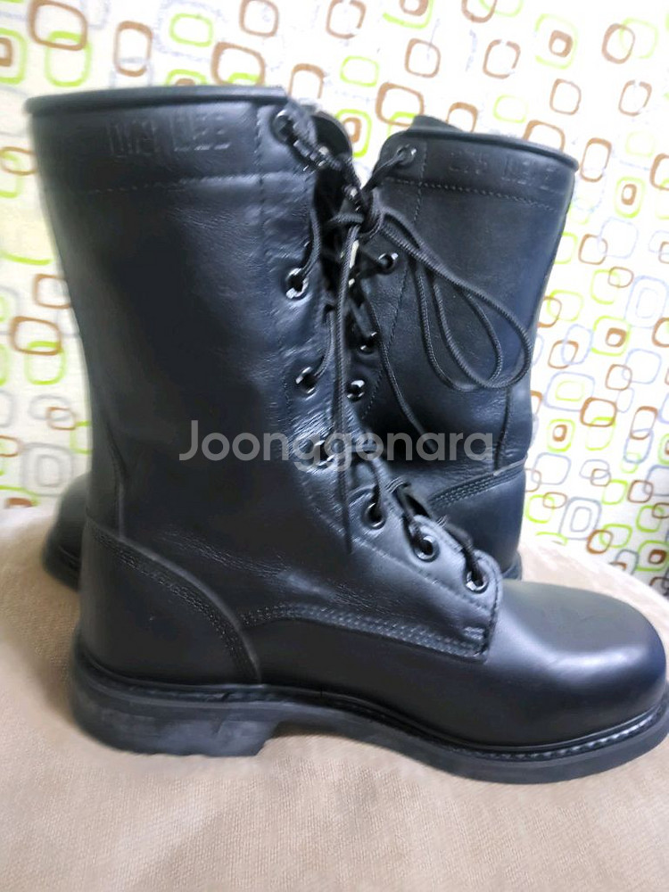 군용 봉합식 전투화 275EE사이즈 신품 블랙--7