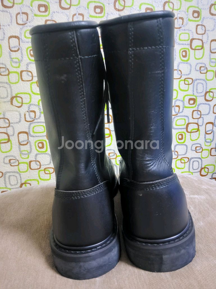 군용 봉합식 전투화 275EE사이즈 신품 블랙--3