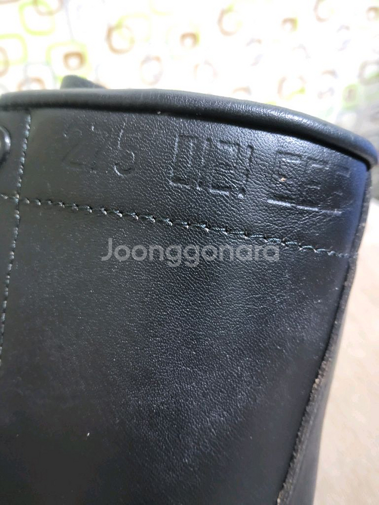 군용 봉합식 전투화 275EE사이즈 신품 블랙--5