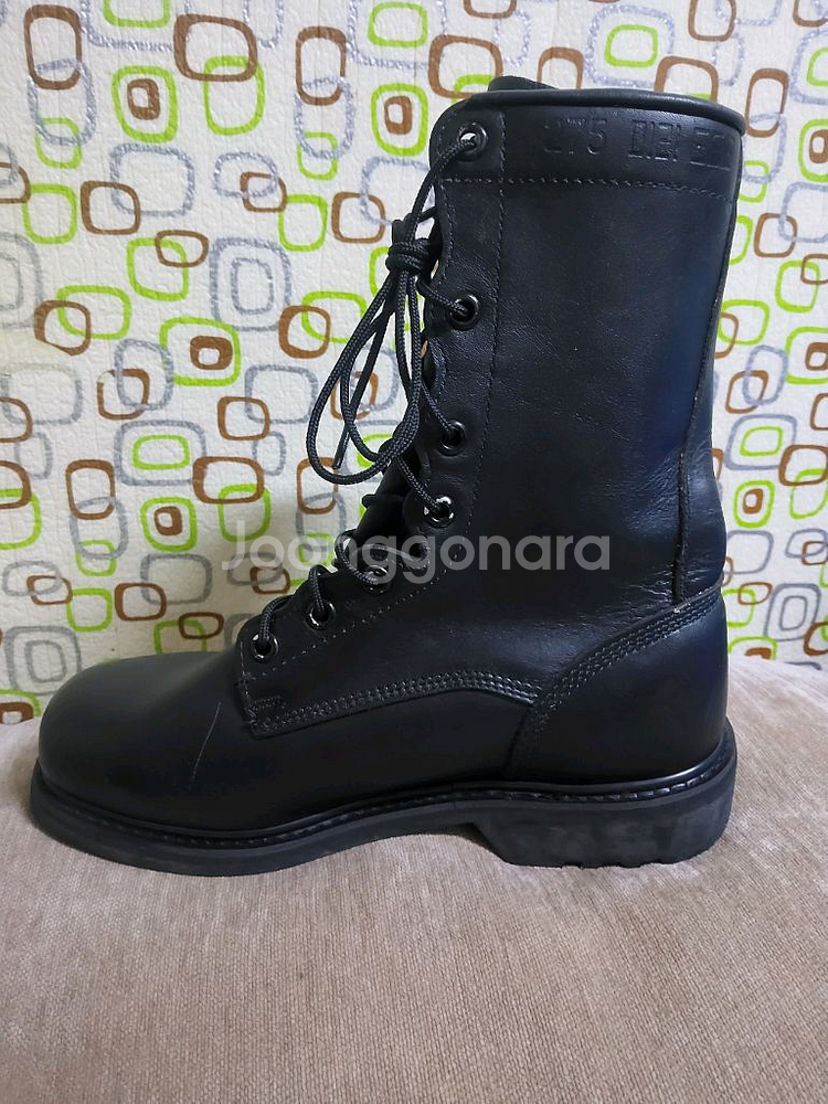 군용 봉합식 전투화 275EE사이즈 신품 블랙--6