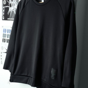 (L) 아디다스 맨투맨 티셔츠 기능성 블랙