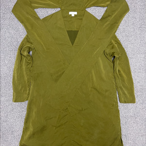 COS 코스 카키색 브이넥 원피스 정품