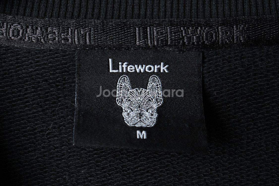 (M-XL) 라이프워크 맨투맨 티셔츠 블랙 올드스쿨--7