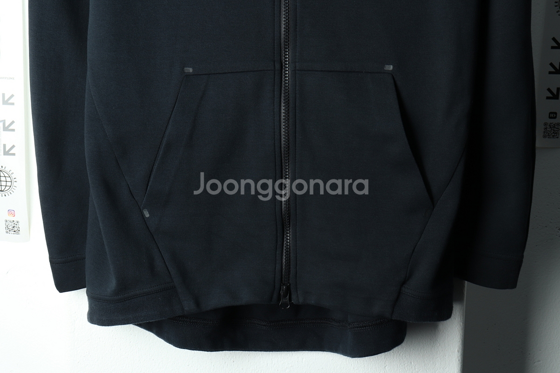 W(M) 나이키 후드집업 테크팩 블랙 드릴--3