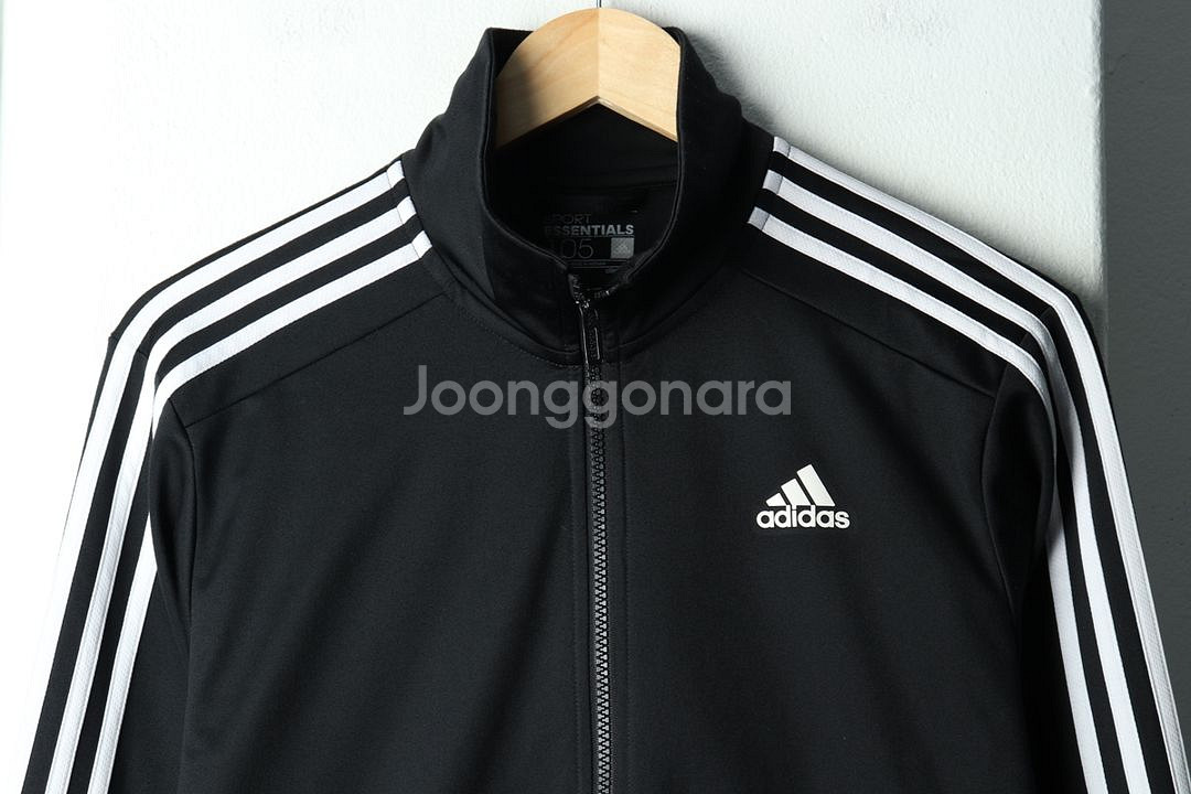 (XL) 아디다스 집업져지 트랙탑 블랙 삼선 올드스쿨--2