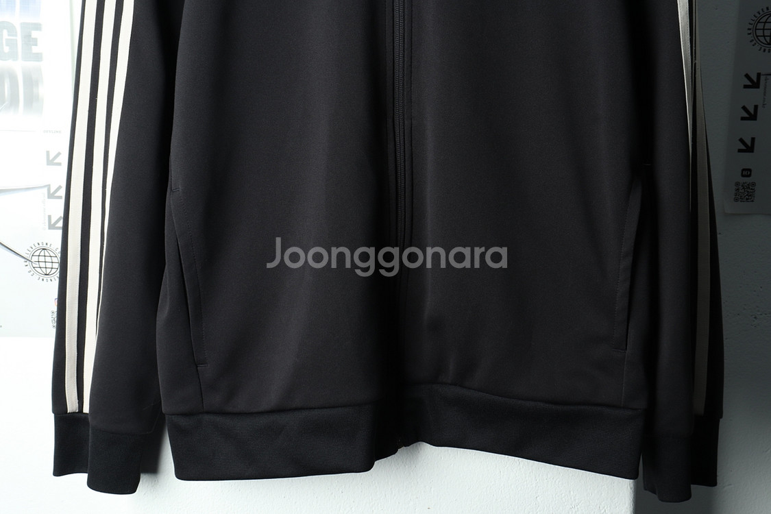 (XL) 아디다스 집업져지 트랙탑 블랙 삼선 올드스쿨--3
