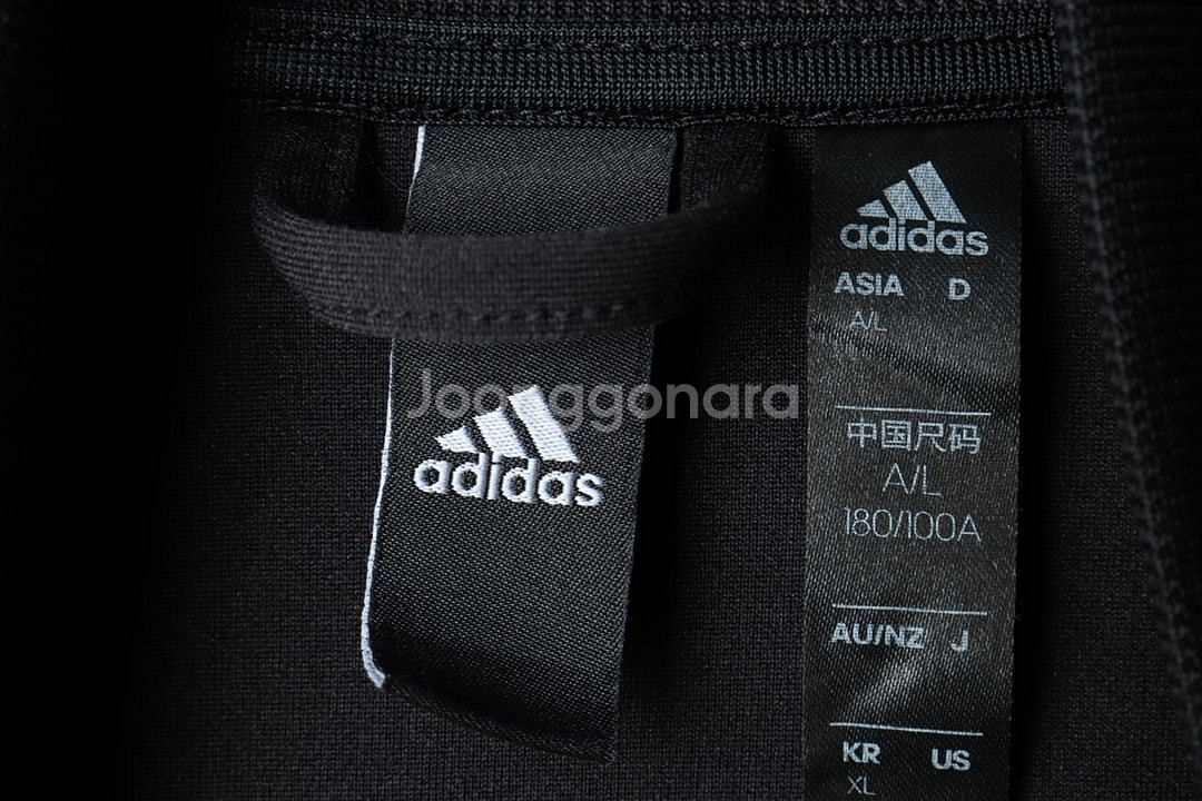 (XL) 아디다스 집업져지 트랙탑 블랙 삼선 올드스쿨--6
