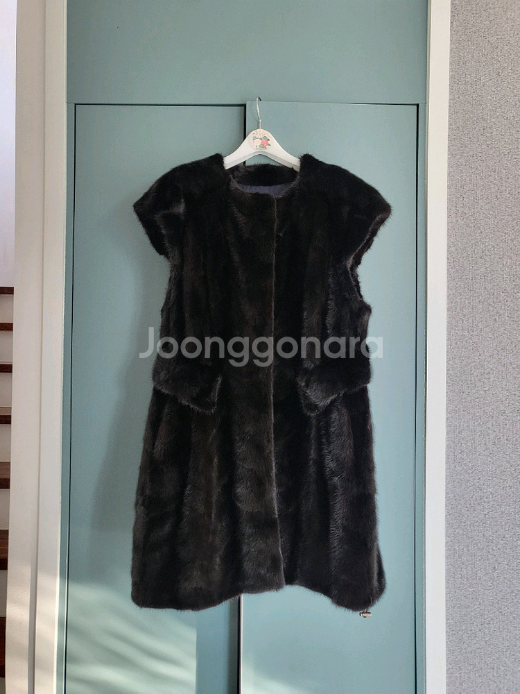 편집샾 프리티 롱밍크 베스트(반택포)--0