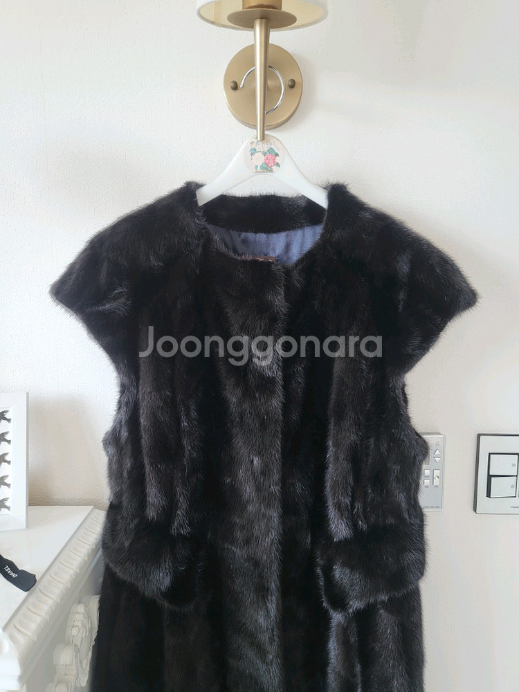 편집샾 프리티 롱밍크 베스트(반택포)--2