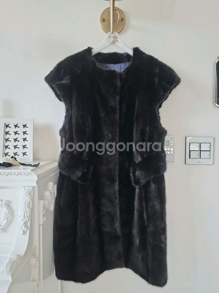 편집샾 프리티 롱밍크 베스트(반택포)--1