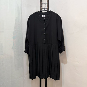 디어리스트 플리츠 블랙원피스 미니원피스 주름 3750