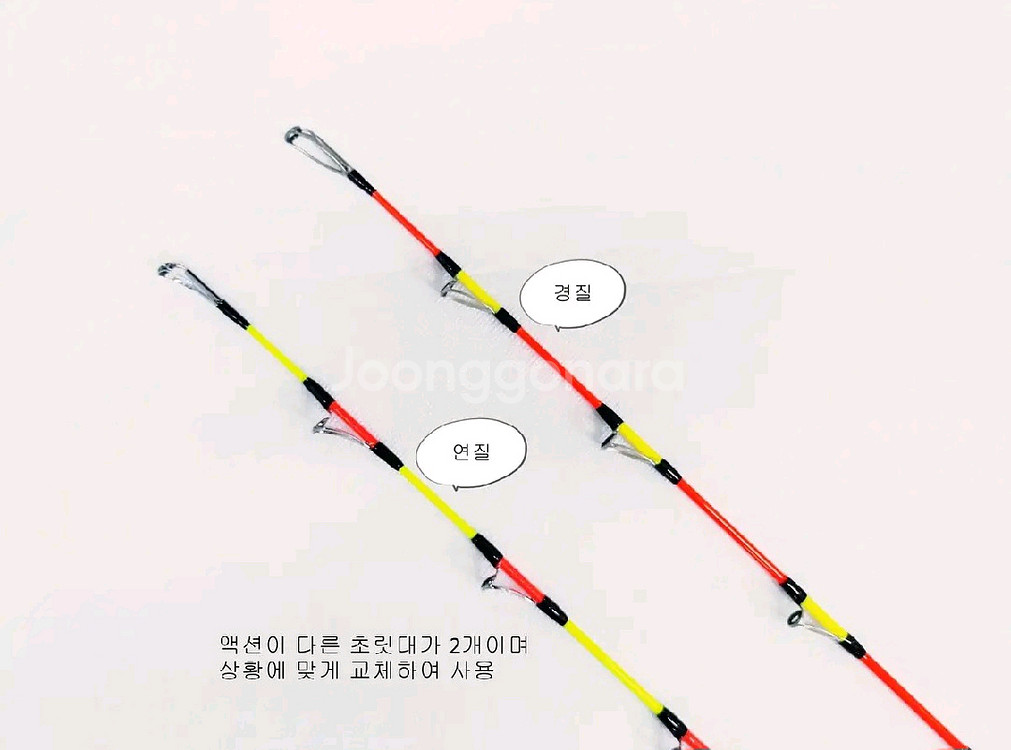 해우 심해갈치낚시대.선상갈치대6.2m.초릿대2개.줌대2개+고급하드가방--1