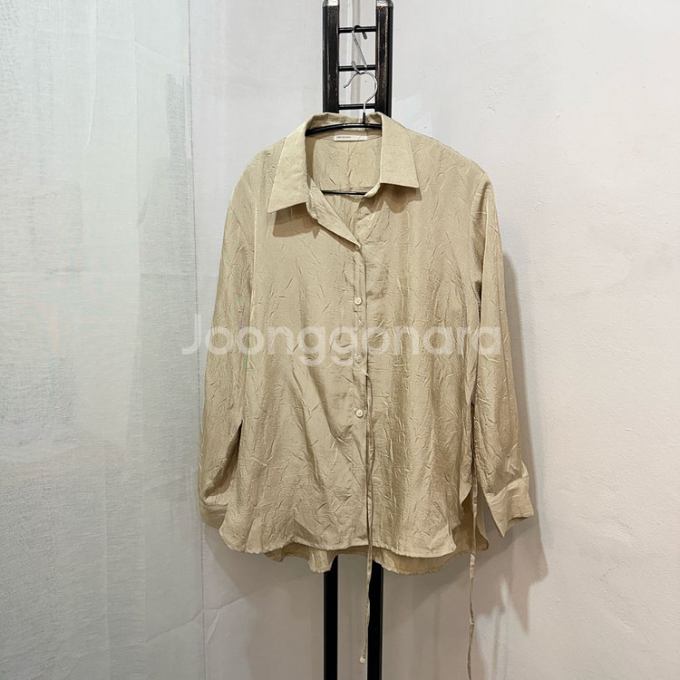 광택 샤이닝 사이드리본 셔츠 남방 3745--1