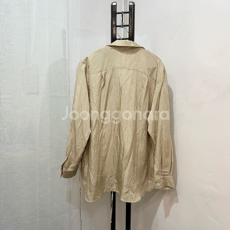 광택 샤이닝 사이드리본 셔츠 남방 3745--2