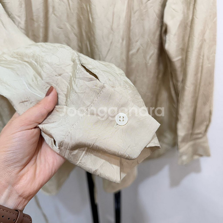 광택 샤이닝 사이드리본 셔츠 남방 3745--3