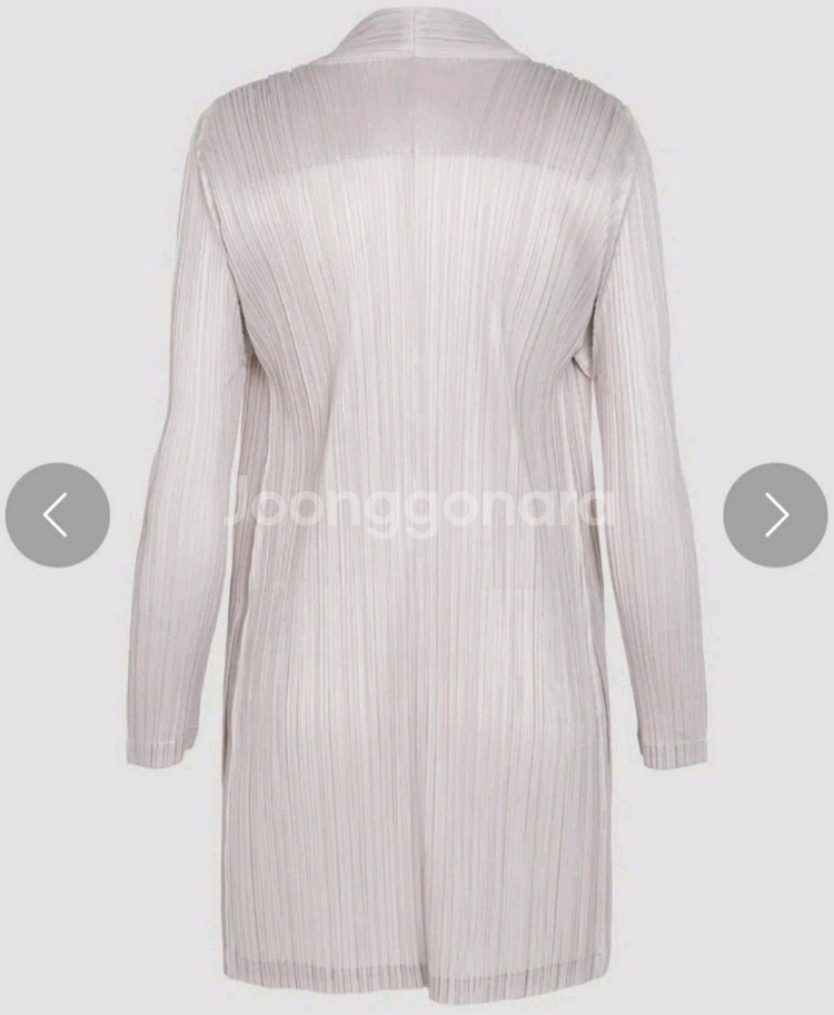 이세이미야케 플리츠플리즈 가디건 그레이지 3사이즈--1