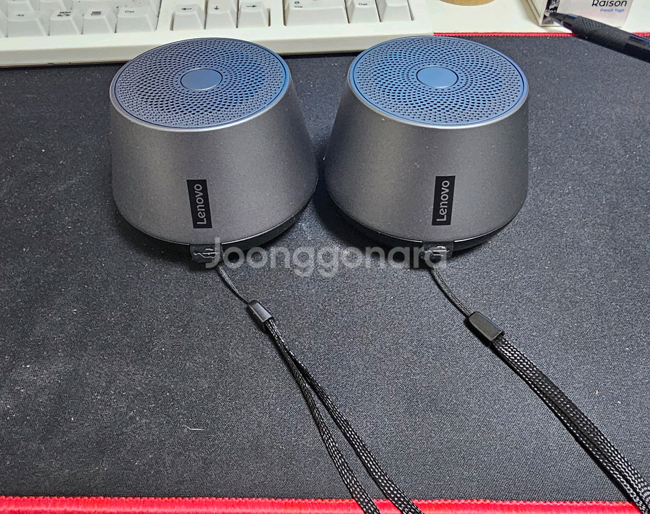 레노버 미니 블루투스 스피커 2개--0