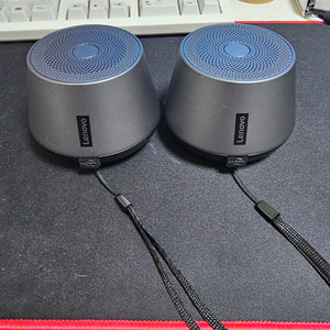 레노버 미니 블루투스 스피커 2개