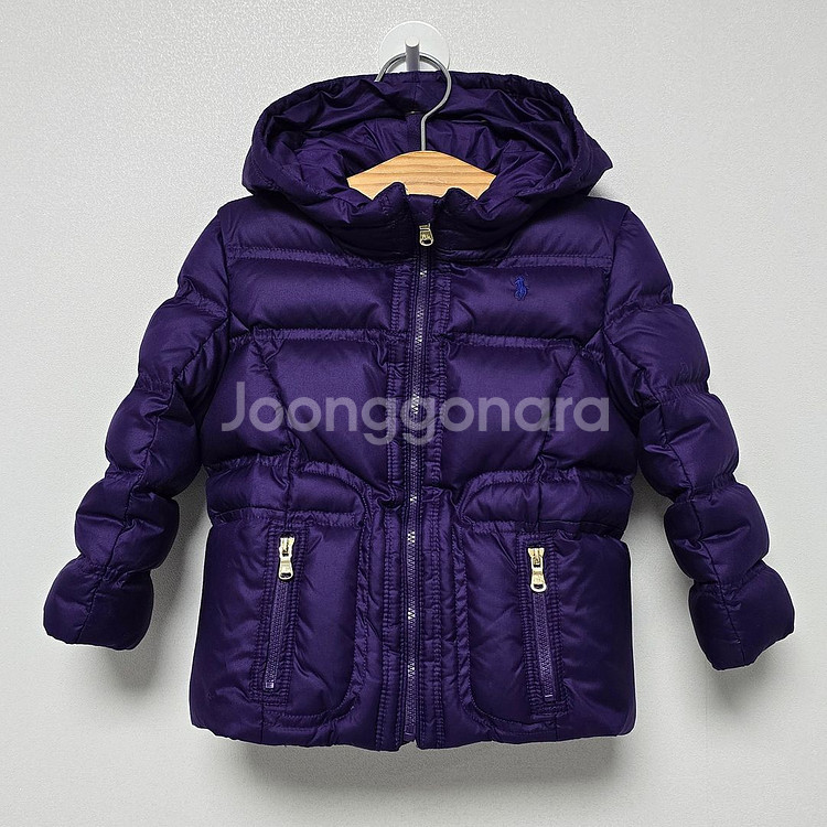 아우터 [베이비 24m] 폴로 랄프로렌 다운 패딩 보라 키즈--0