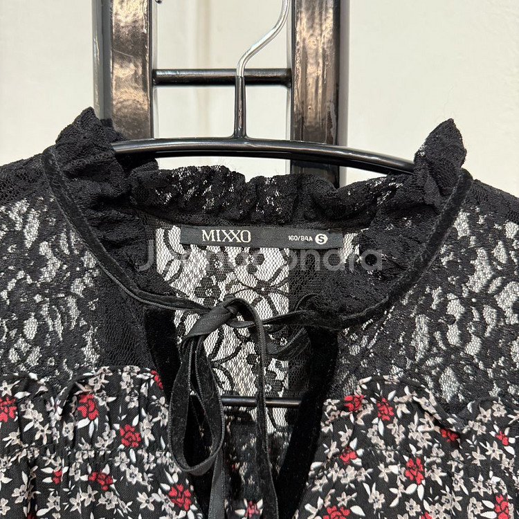 (S)미쏘 벨벳 시스루 꽃무늬 플라워 롱원피스 롱드레스 3739--1