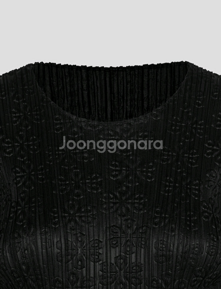 이세이미야케 플리츠플리즈 원피스 12월 스노우드롭 원피스 블랙 3사이즈--2