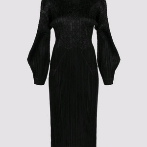 이세이미야케 플리츠플리즈 원피스 12월 스노우드롭 원피스 블랙 3사이즈