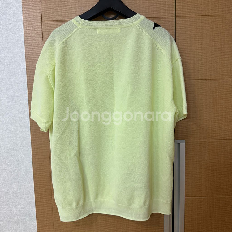 한섬 보브 레터링 포인트 니트 반팔 F--1