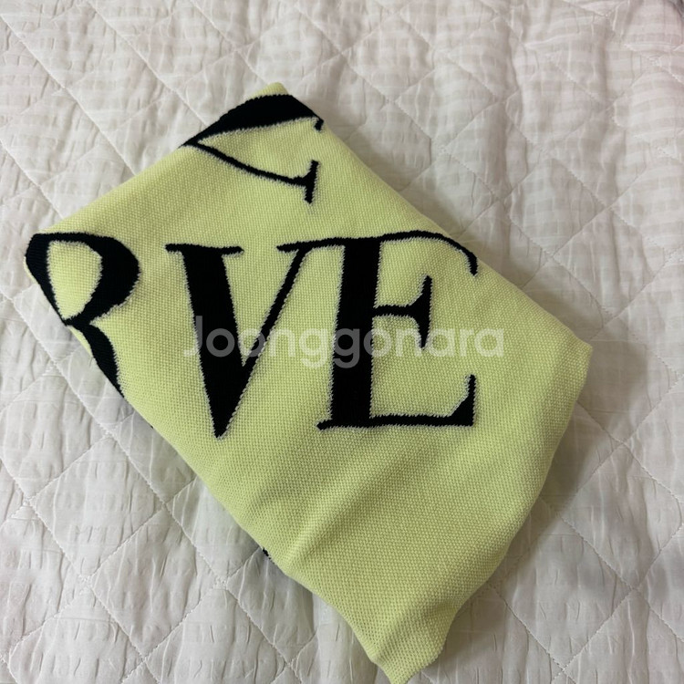 한섬 보브 레터링 포인트 니트 반팔 F--5