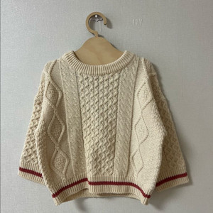 아일렛 케이블 니트 스웨터 (3-4세)