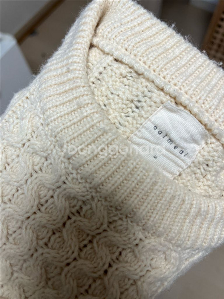 아일렛 케이블 니트 스웨터 (3-4세)--2